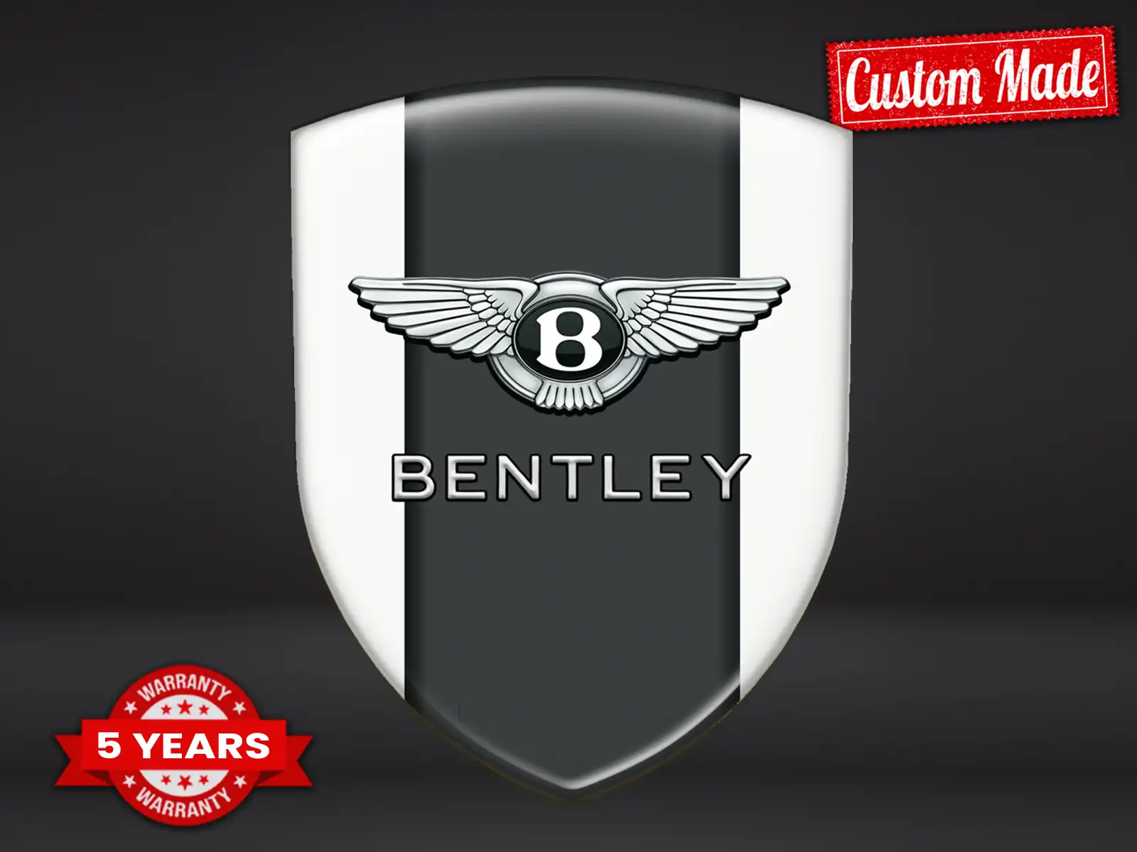 Bentley Wasserfestes Etikett Stilvoll Professionell Exklusiv